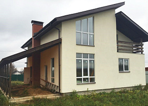 Строительство дома из газосиликата в д. Марфино, 2