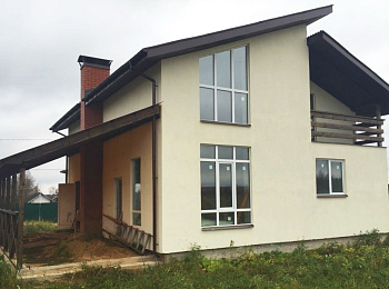 Строительство дома из газосиликата в д. Марфино, 2